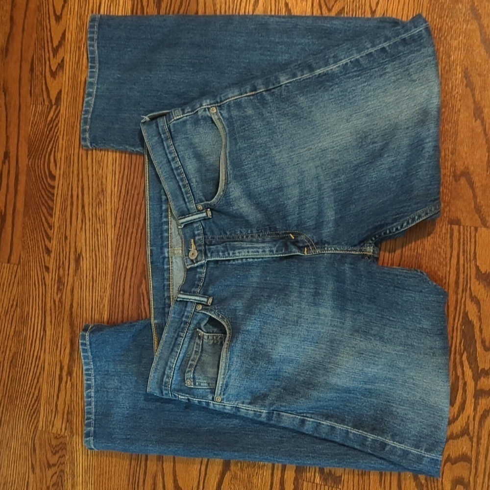 Levi's 505 Blue denim Casual relaxed jeans. W34 L30 - Picture 7 of 8